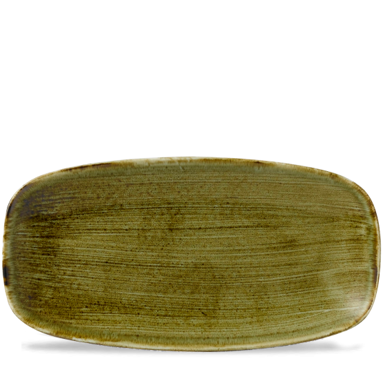 Plume Olive Chefs' Oblong Plate No 4